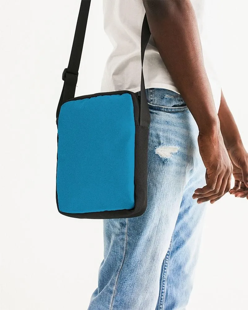 Shaded Cyan Messenger Pouch | C100M0Y0K30