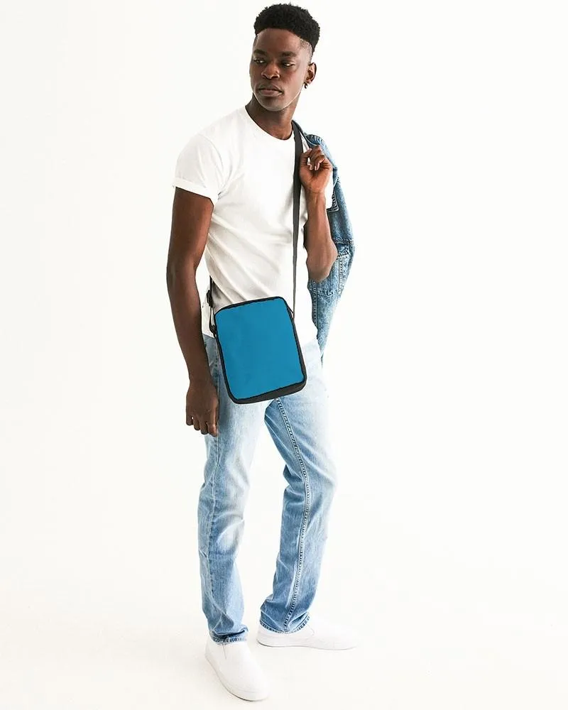 Shaded Cyan Messenger Pouch | C100M0Y0K30