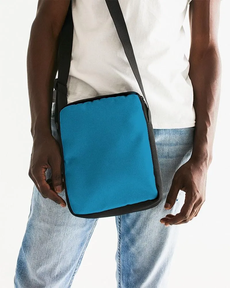 Shaded Cyan Messenger Pouch | C100M0Y0K30