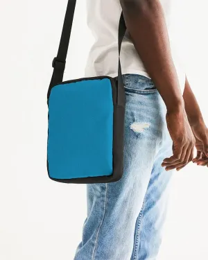 Shaded Cyan Messenger Pouch | C100M0Y0K30
