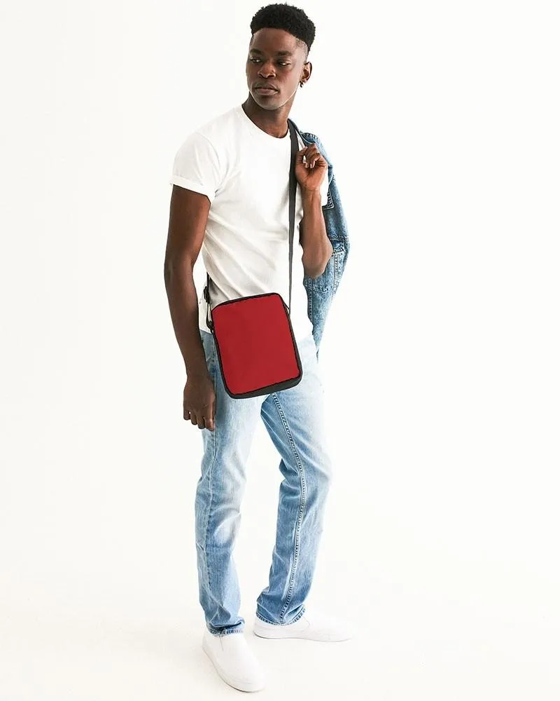 Shaded Red Messenger Pouch | C0M100Y100K30
