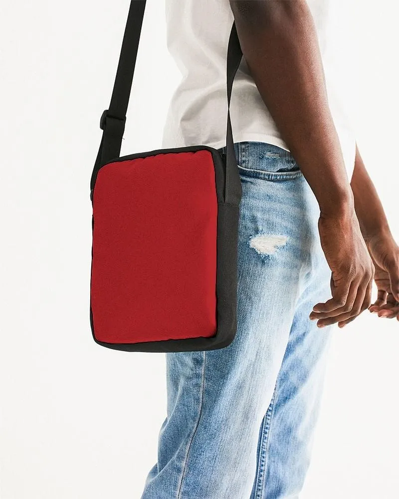 Shaded Red Messenger Pouch | C0M100Y100K30
