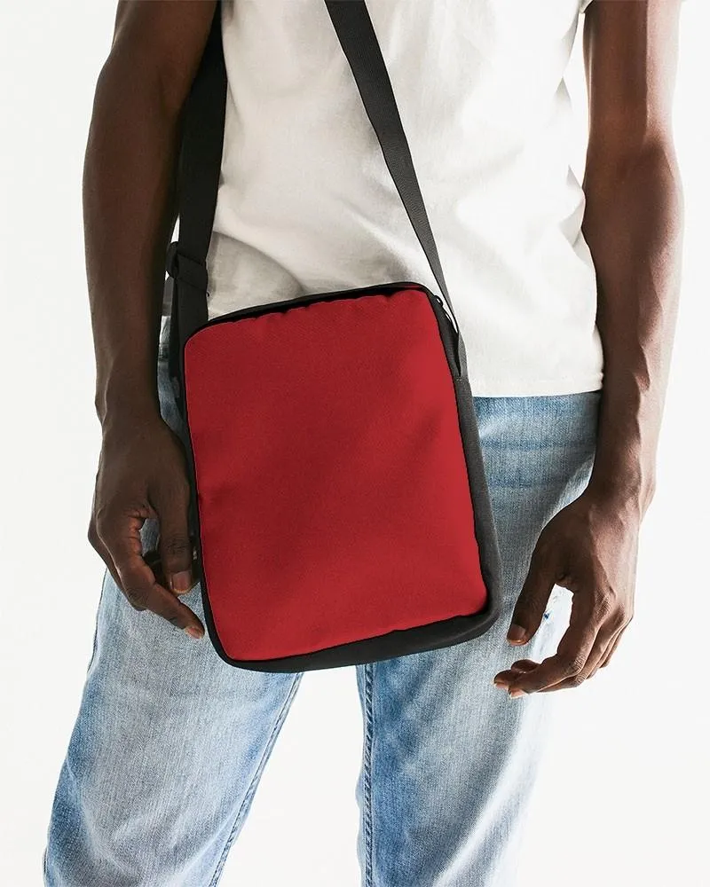 Shaded Red Messenger Pouch | C0M100Y100K30