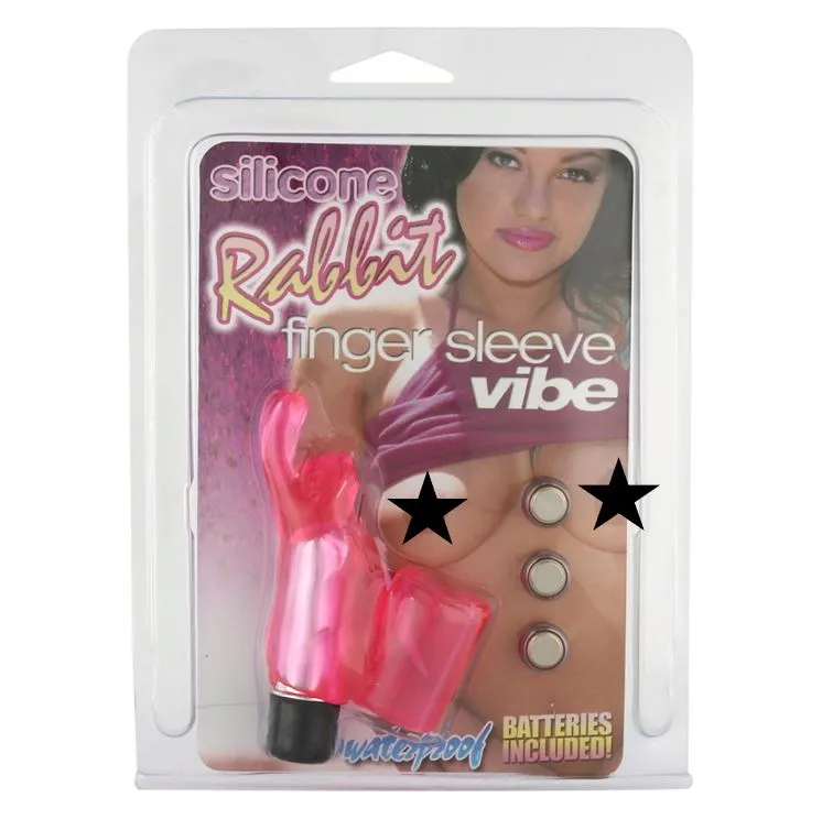 Silicone Rabbit Finger Sleeve Vibe