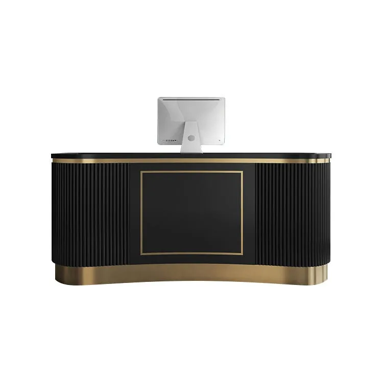 Small Clothing Store Counter Simple Modern Curved Bar