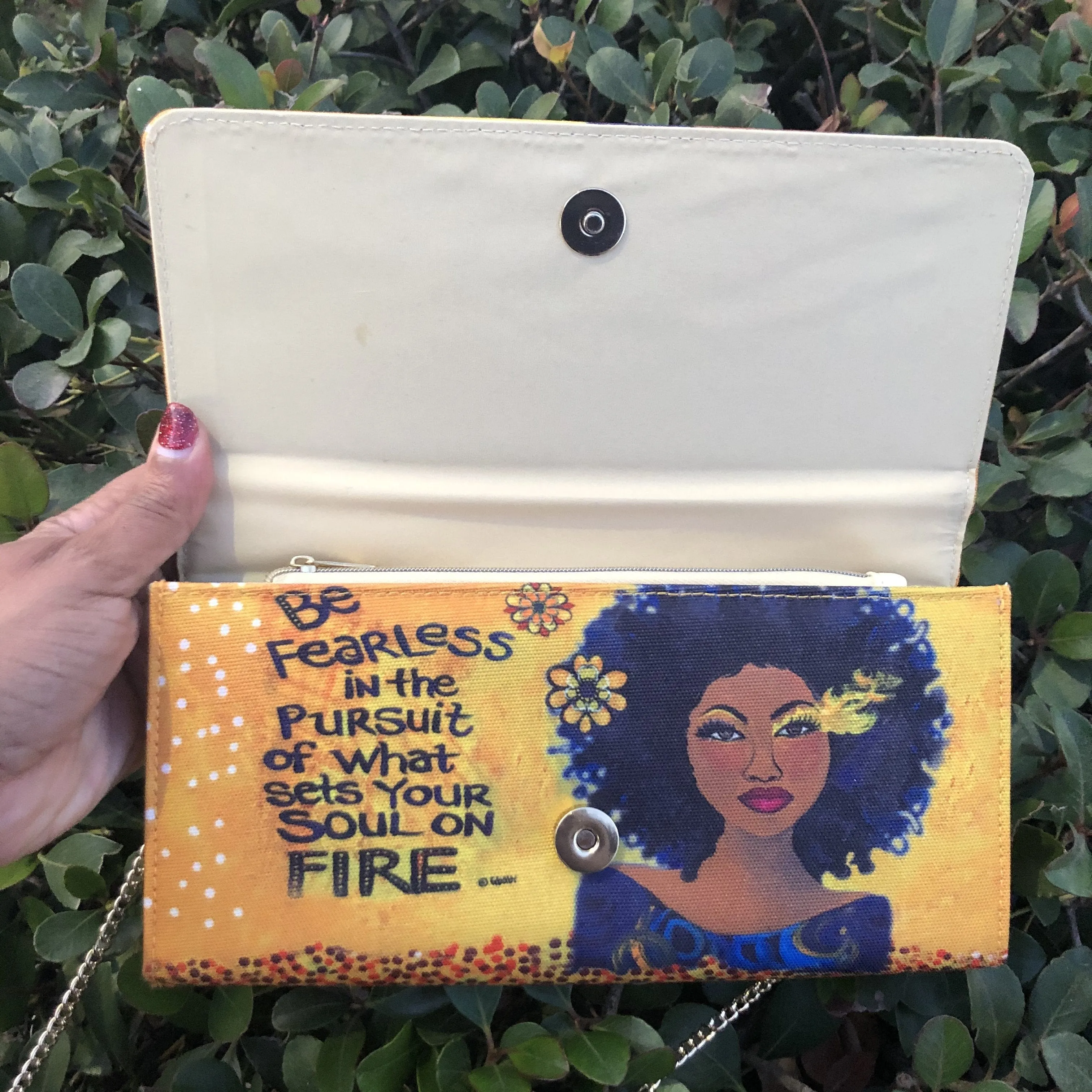Soul on Fire Canvas Clutch