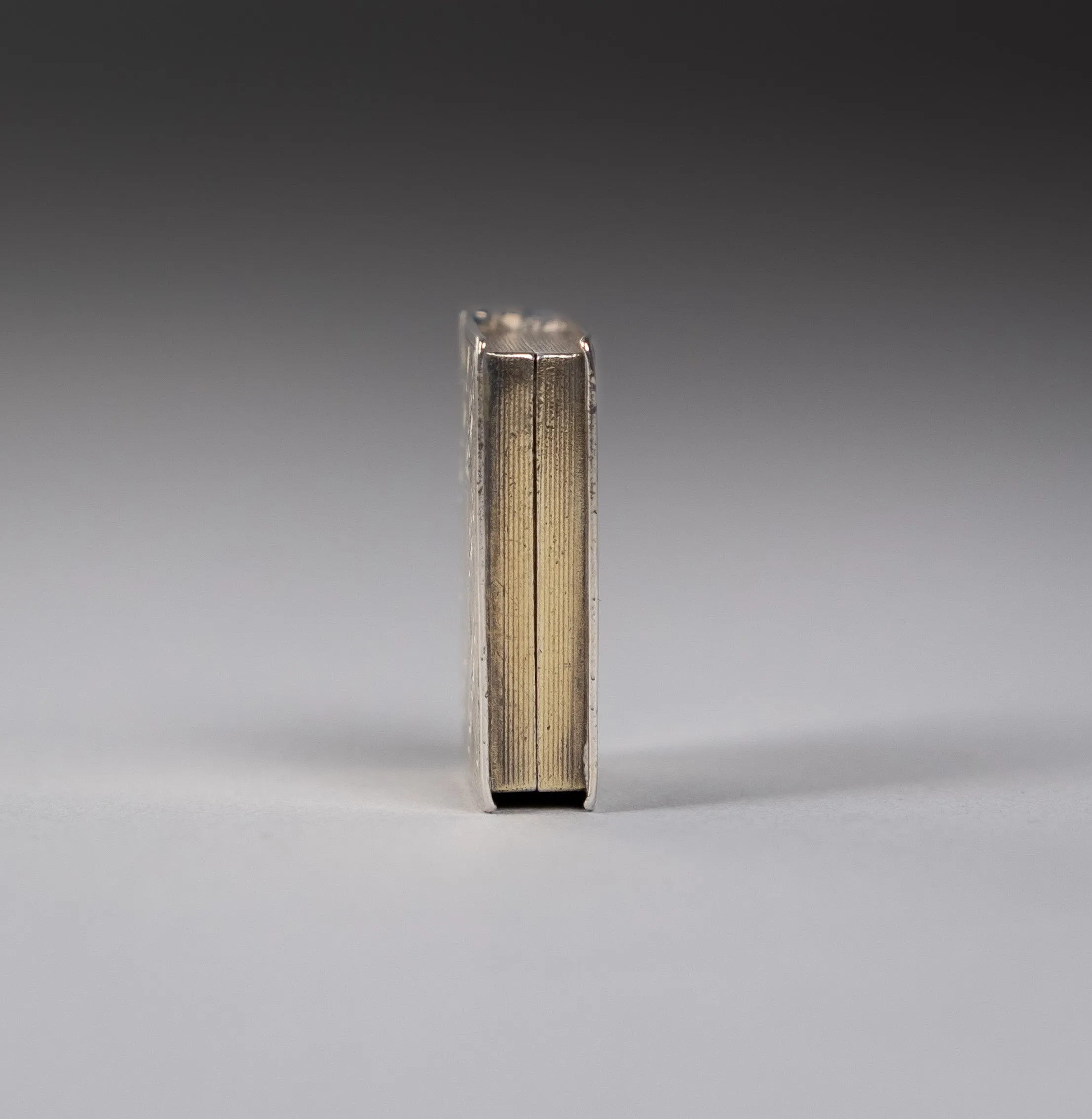 Sterling Silver Gilt Book Vinaigrette by Taylor and Perry, Birmingham, 1831.