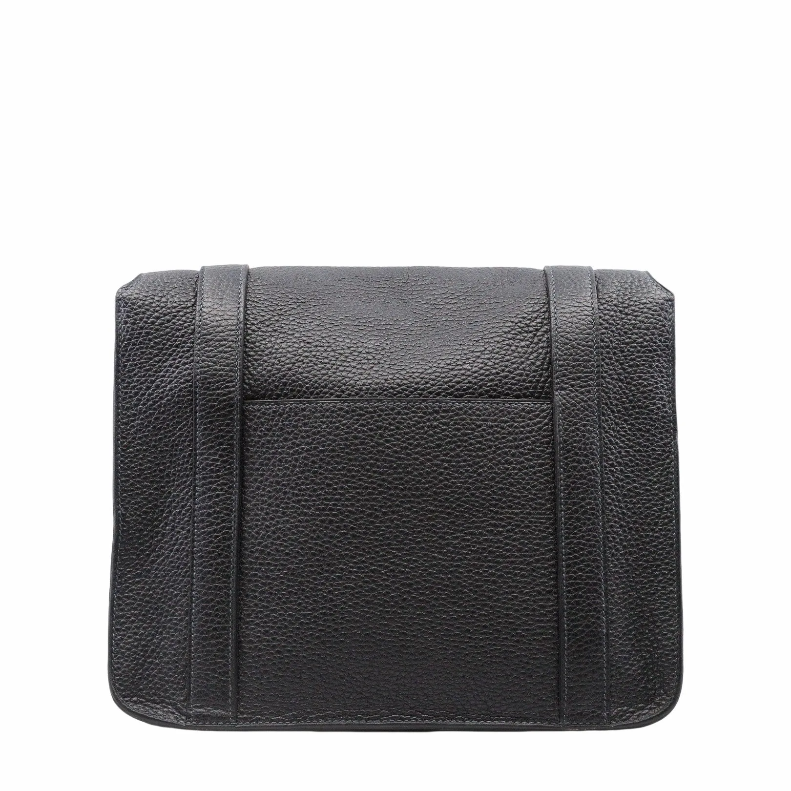 Steve Messenger Bag  black leather phw Q stamp