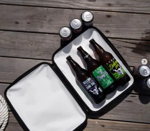StowCo Small Portable Cooler Bag. Beach Supplies. Beer Bag Bottle Holder. Golf Beer Cooler. Insulated Small Cooler. Travel Cooler. Slim Iceless Cooler.