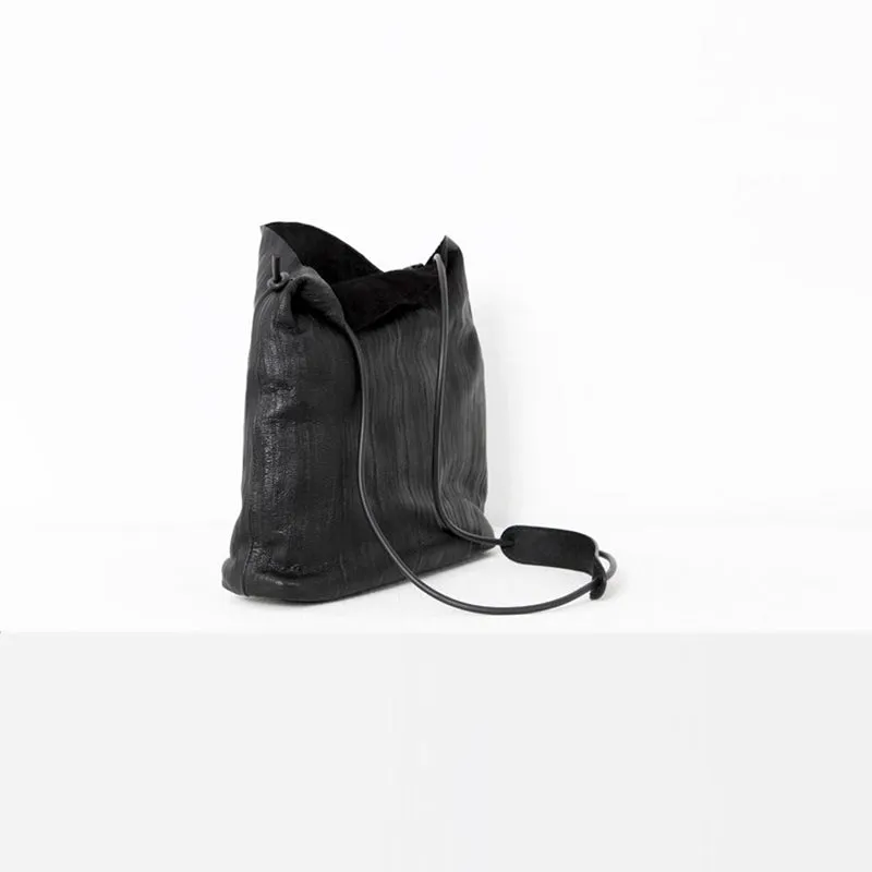 Stylish Womens Black Leather Crossbody Tote Purse Shoulder Bags for Women