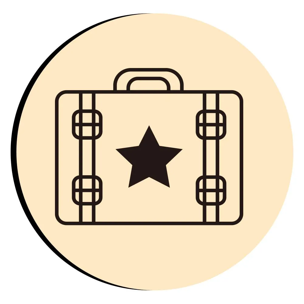 Suitcase Wax Seal Stamps