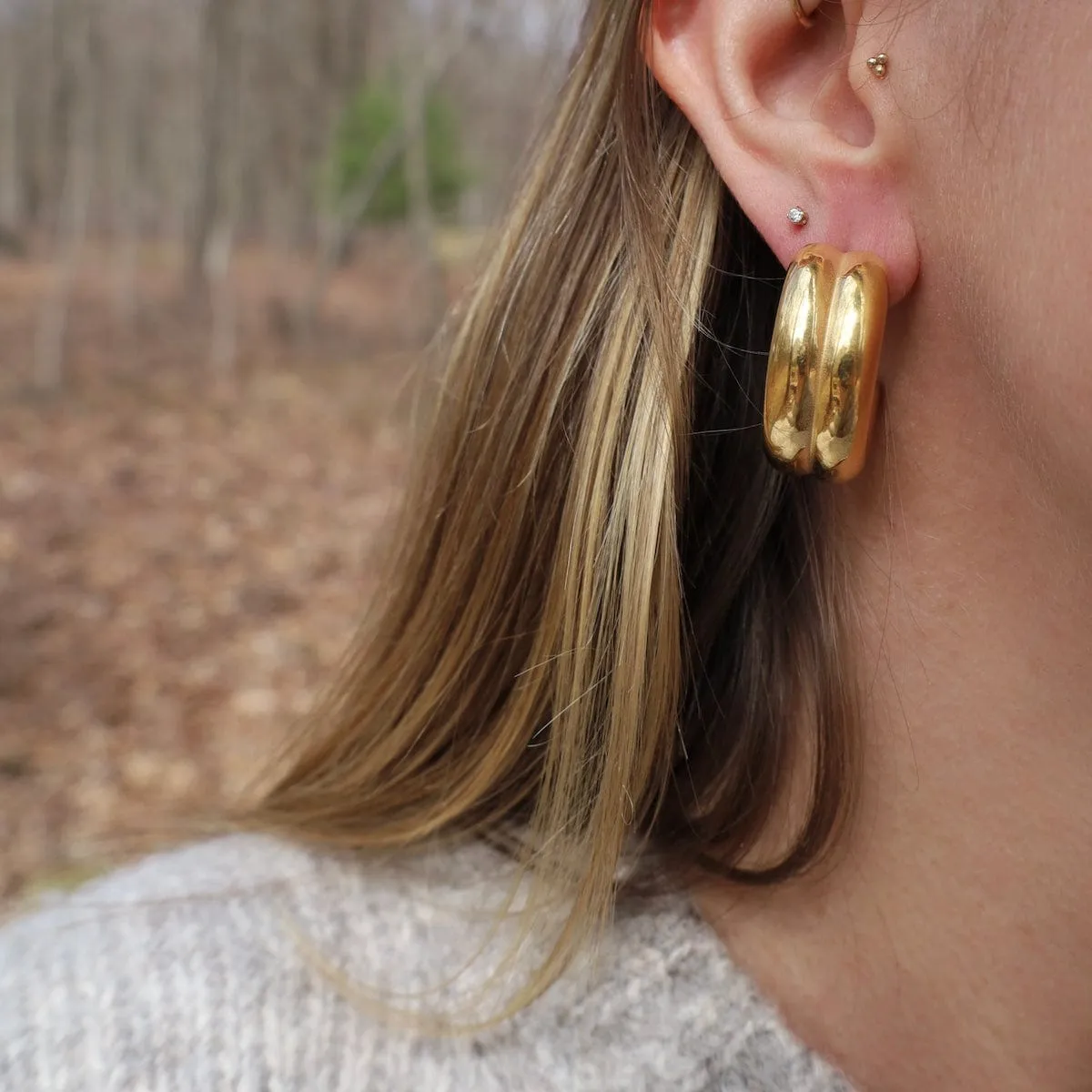 Taylor Curved Earrings
