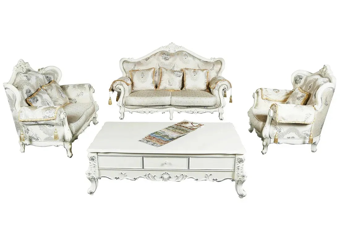 Teakwood Hand Carved Luxurious Sofa Set