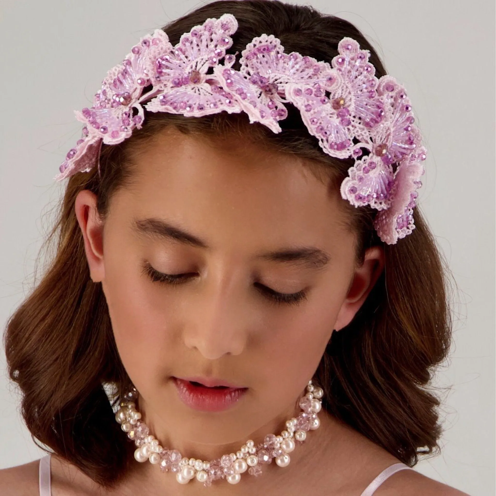 The Monarchy Crystal Butterfly Headband