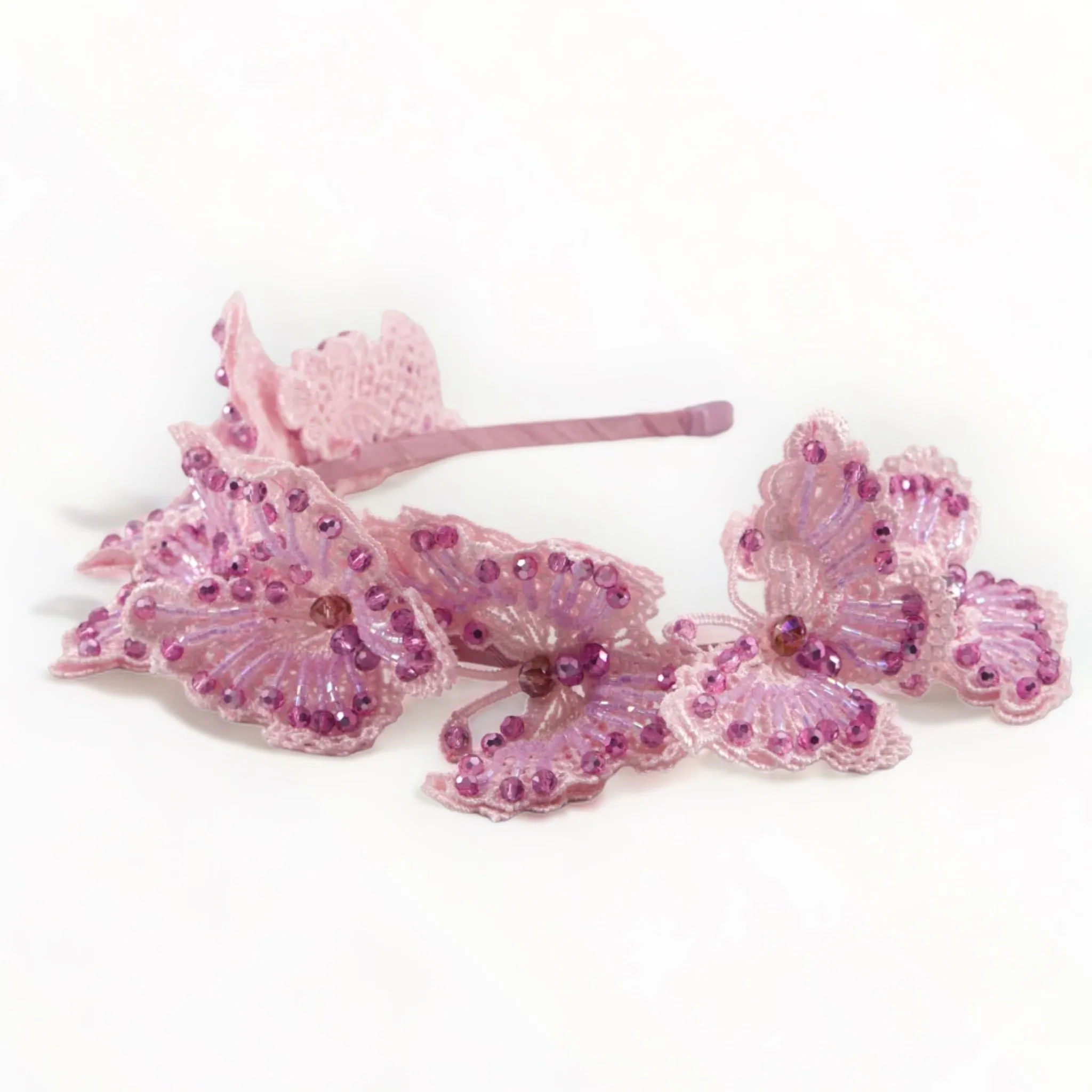 The Monarchy Crystal Butterfly Headband