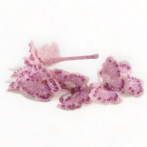 The Monarchy Crystal Butterfly Headband