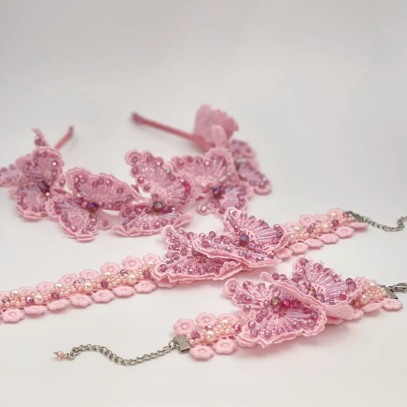 The Monarchy Crystal Butterfly Headband