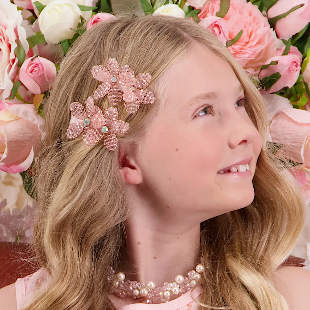 The Pretty Pansy Kids Crystal hair Clip Set