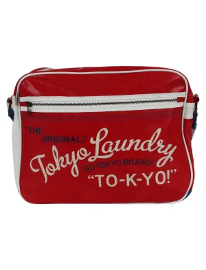 Tokyo Laundry Messenger Bag in Red