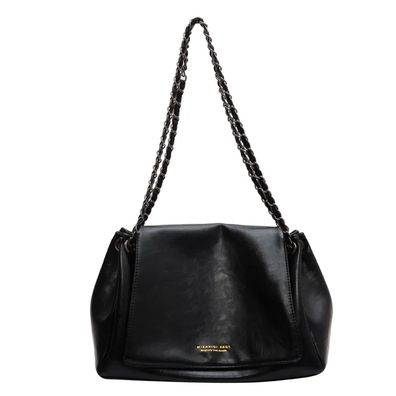 Tracy Leather Big Capacity Crossbody Messenger Bag