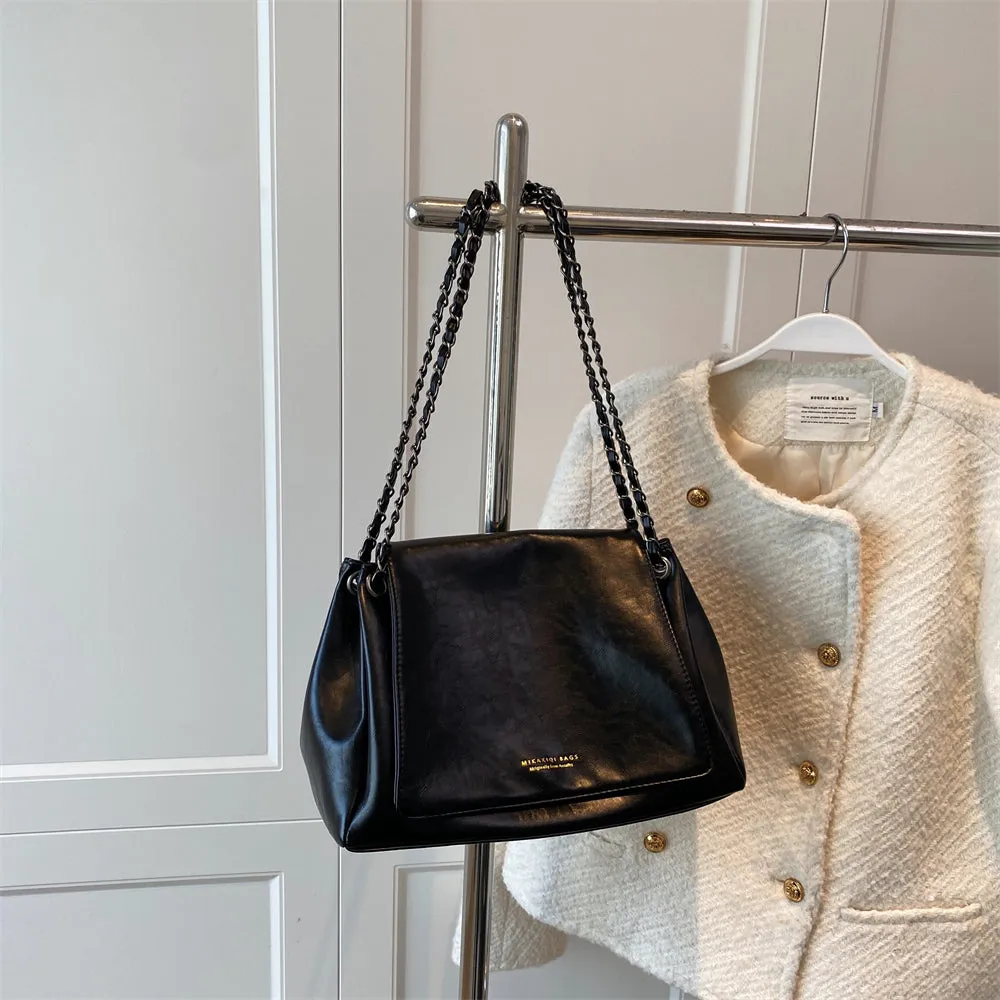 Tracy Leather Big Capacity Crossbody Messenger Bag