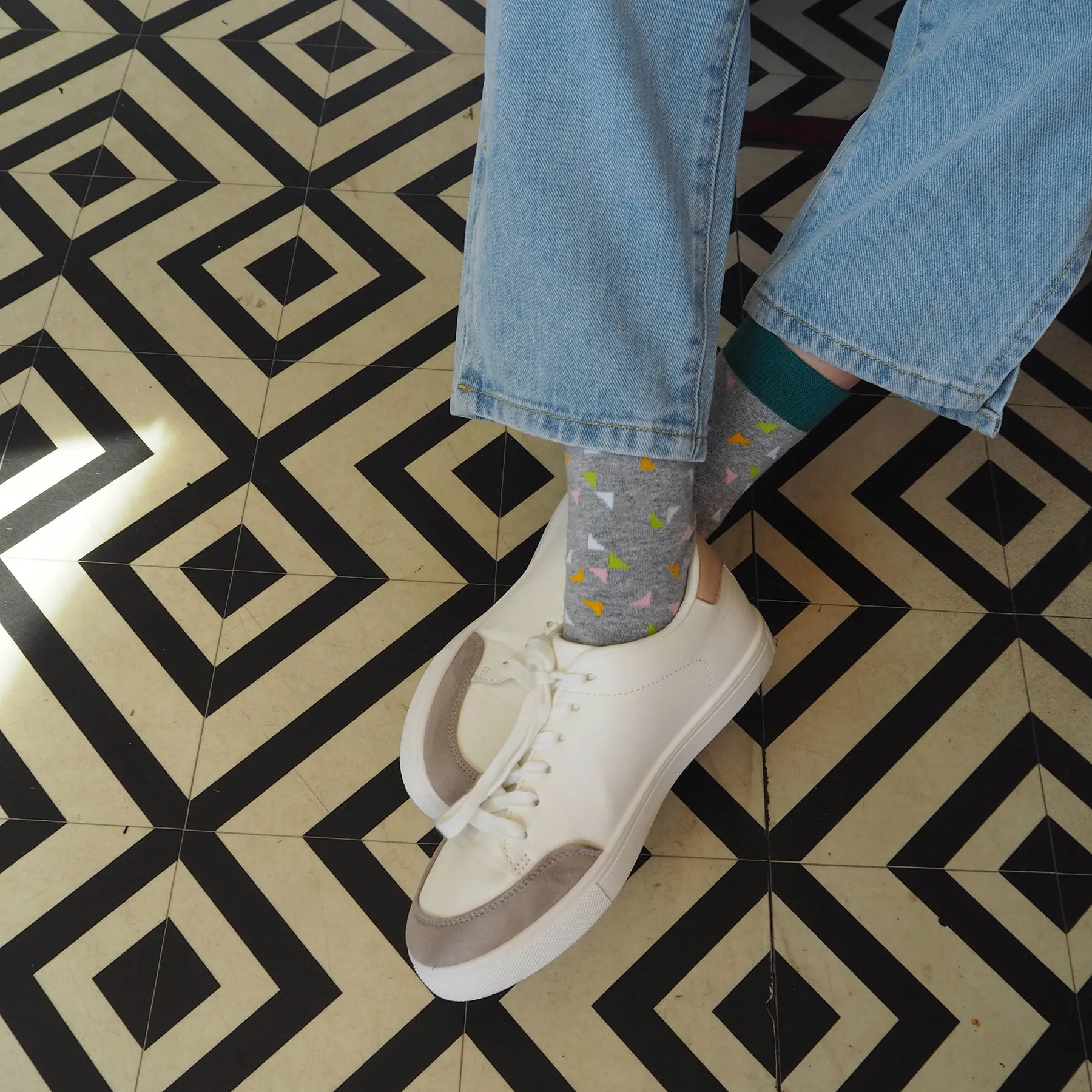 Trilateral Women's Socks - Grey