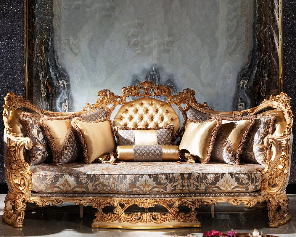 Ultra Luxurious And Royal Design Handcrafted Sofa Set