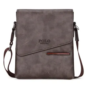 Vicuna Polo Vintage Leather Bag - Brown