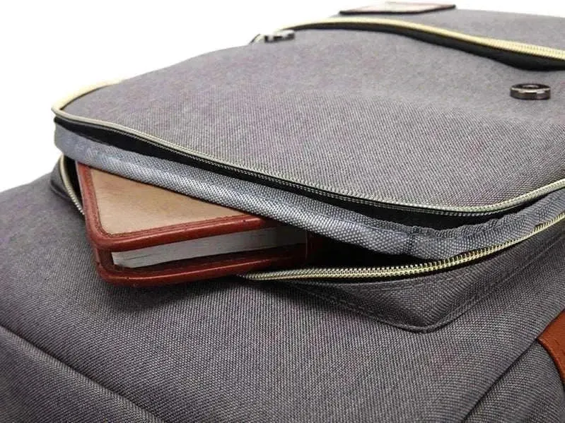 Vintage Canvas 16" Laptop Travel Backpack | Unisex Retro School Bag | BBP013