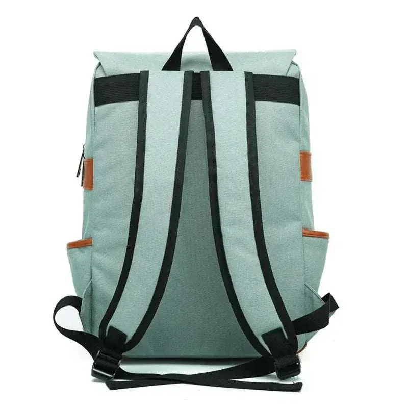 Vintage Canvas 16" Laptop Travel Backpack | Unisex Retro School Bag | BBP013