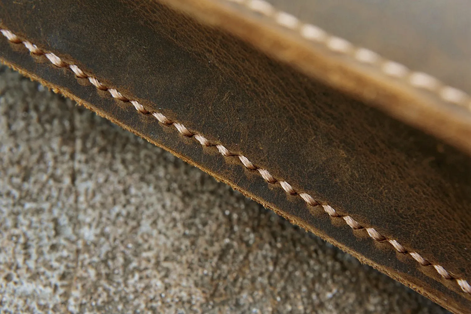 Vintage leather document holder case bag