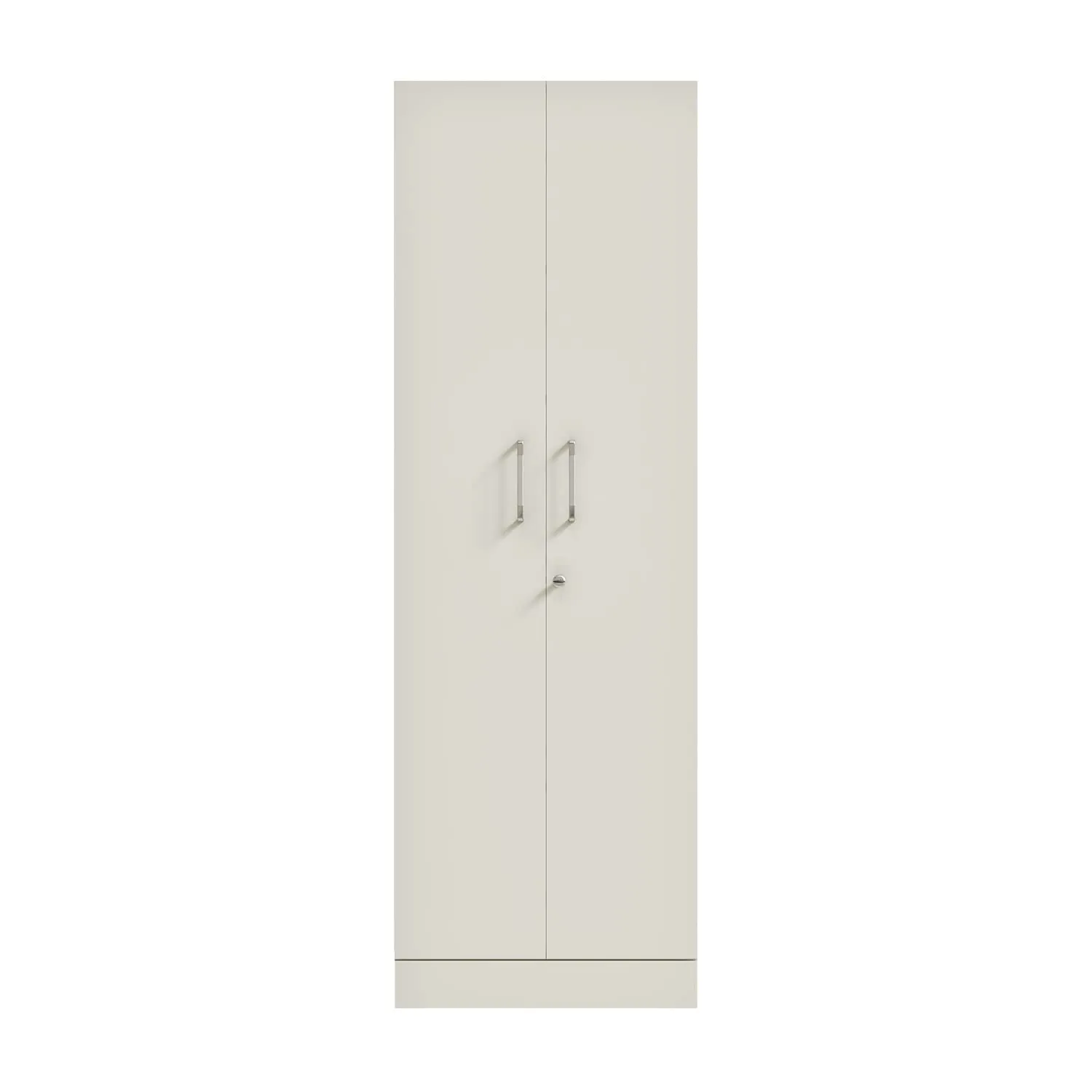 Wakefit Wardrobe | 1 Year Warranty | Cupboard, Wooden Almirah for Clothes, Wardrobe Wooden, Twill 2 Door without Mirror, No Drawer & No Hanging Space, 18MM Panels, with Assembly (Frosty White)