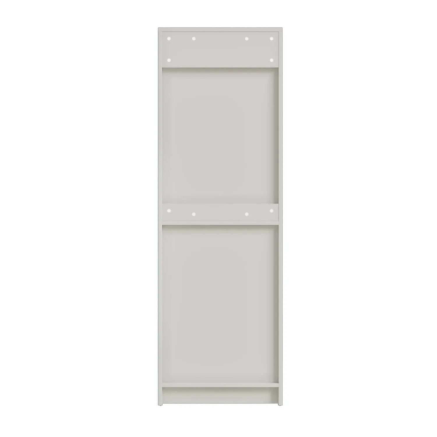 Wakefit Wardrobe | 1 Year Warranty | Cupboard, Wooden Almirah for Clothes, Wardrobe Wooden, Twill 2 Door without Mirror, No Drawer & No Hanging Space, 18MM Panels, with Assembly (Frosty White)