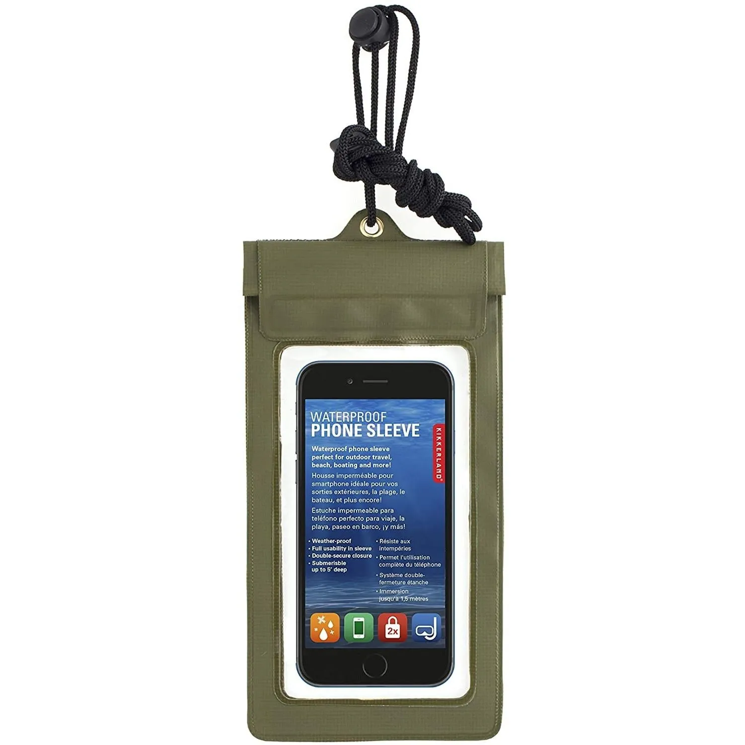 Waterproof Phone Sleeve Green