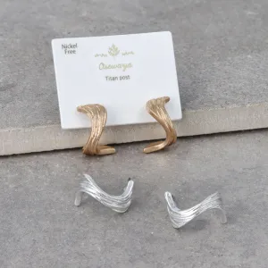 Wave C Shaped Earrings