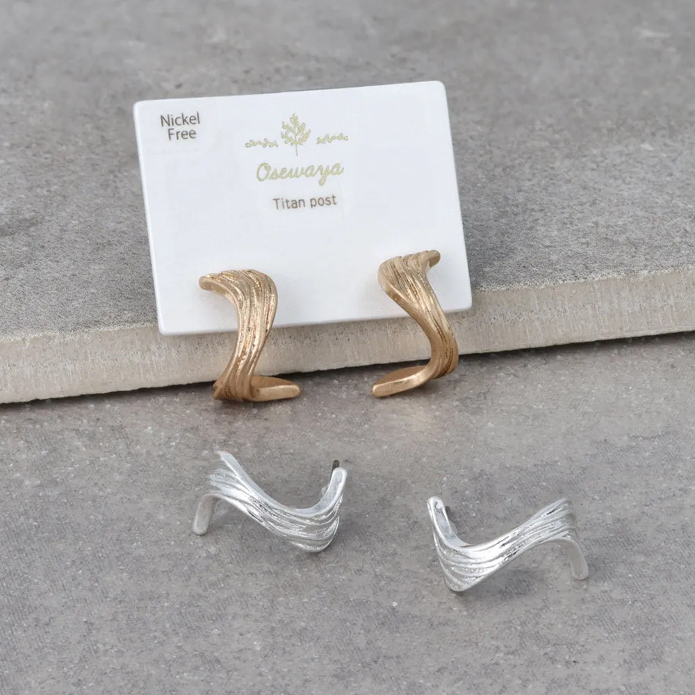 Wave C Shaped Earrings