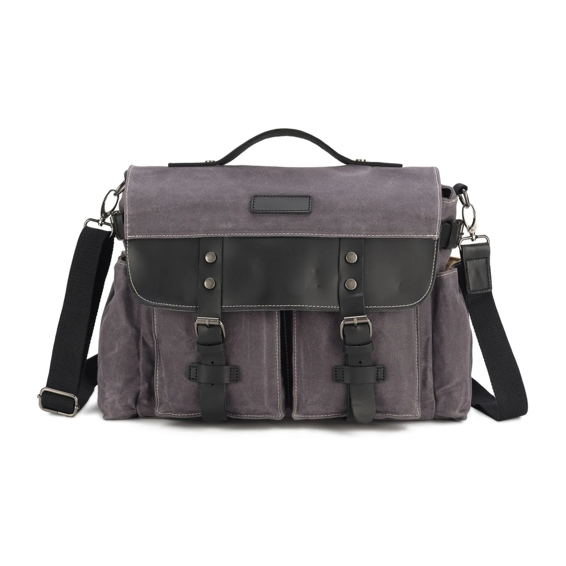 Waxed Canvas Satchel Bag for Men