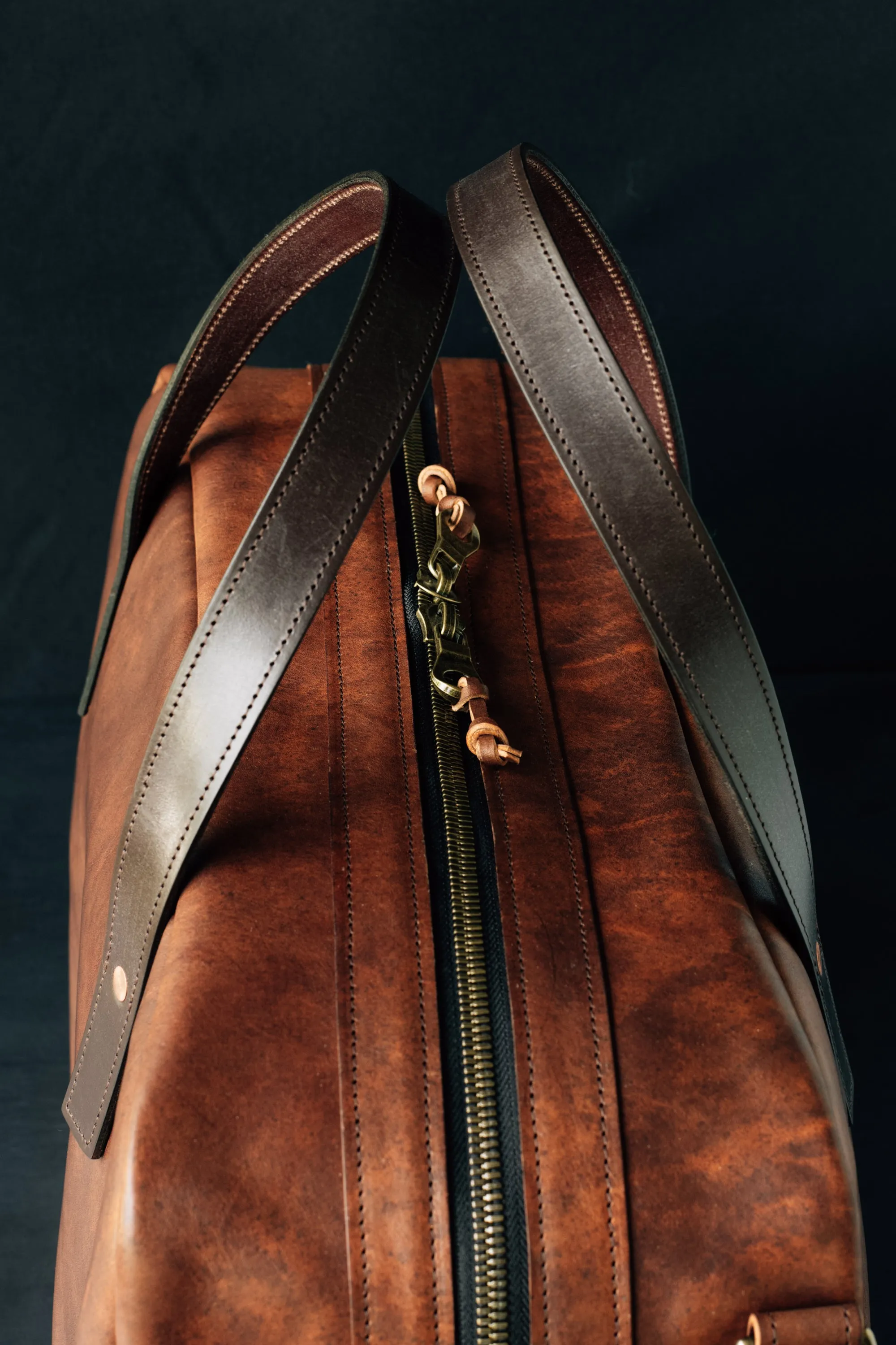 Weekender Duffle - Cognac Nemesis Leather - Christmas Delivery