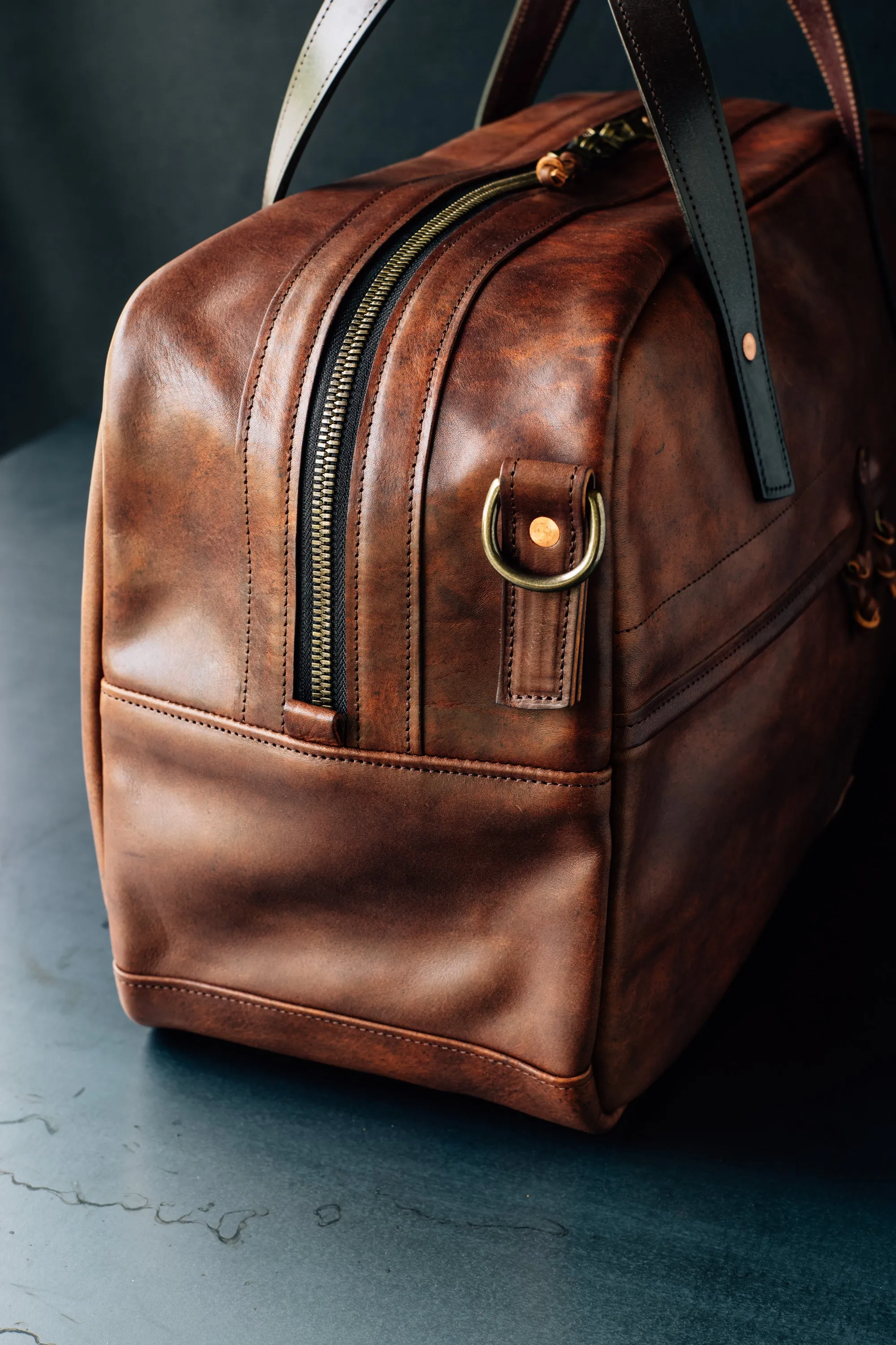 Weekender Duffle - Cognac Nemesis Leather - Christmas Delivery