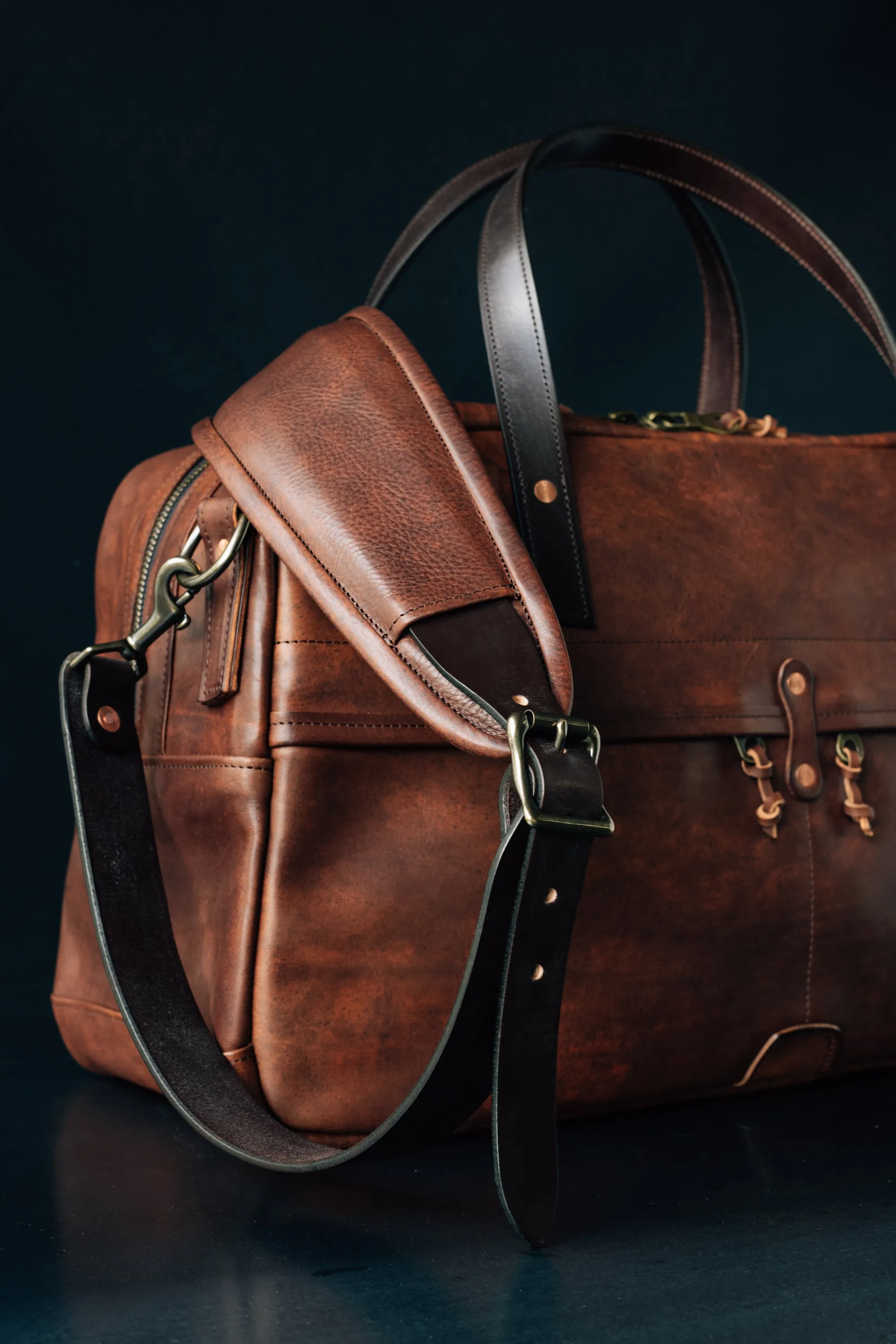 Weekender Duffle - Cognac Nemesis Leather - Christmas Delivery