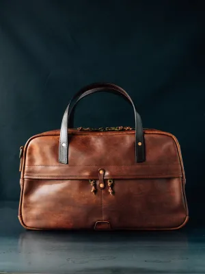 Weekender Duffle - Cognac Nemesis Leather - Christmas Delivery