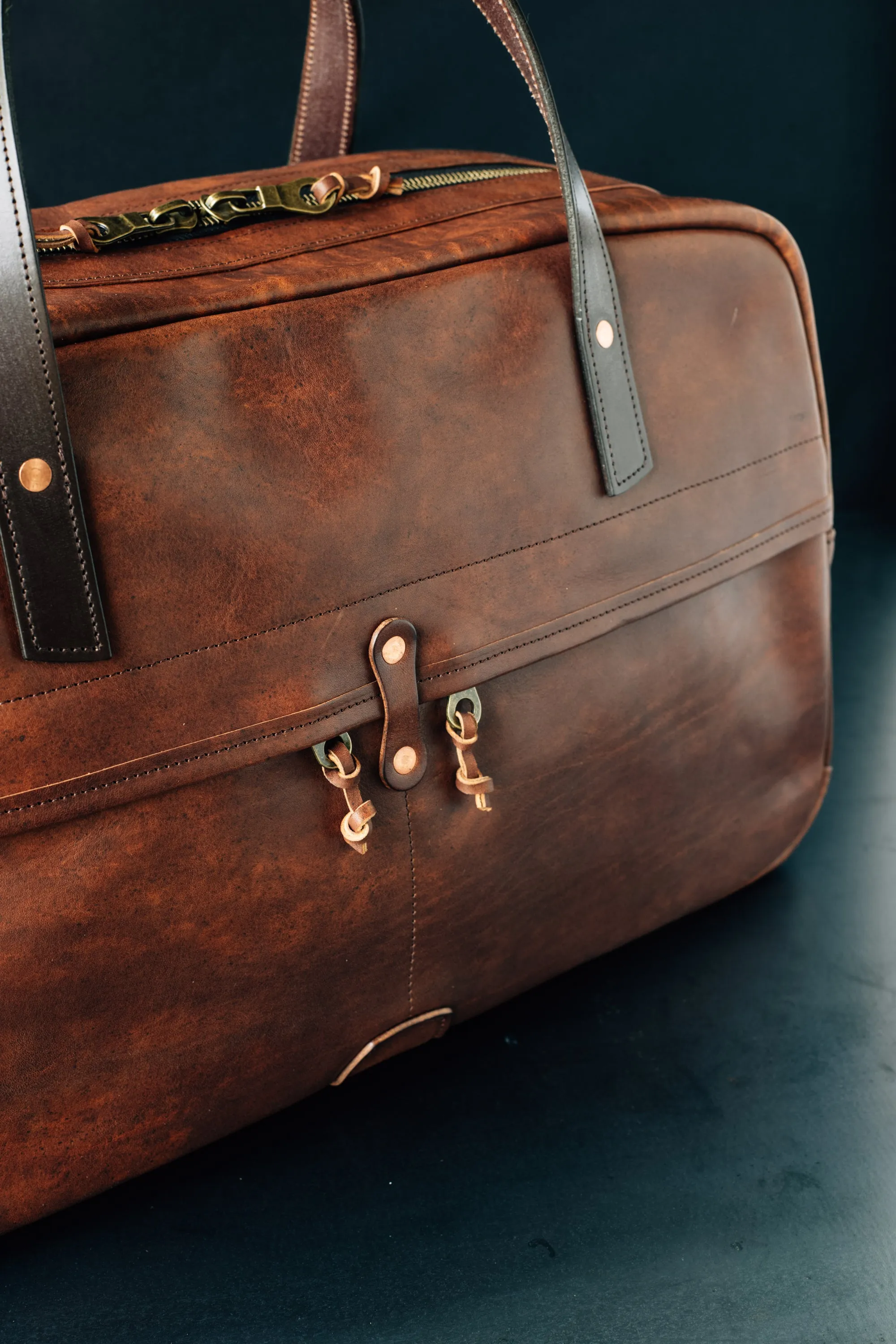 Weekender Duffle - Cognac Nemesis Leather - Christmas Delivery