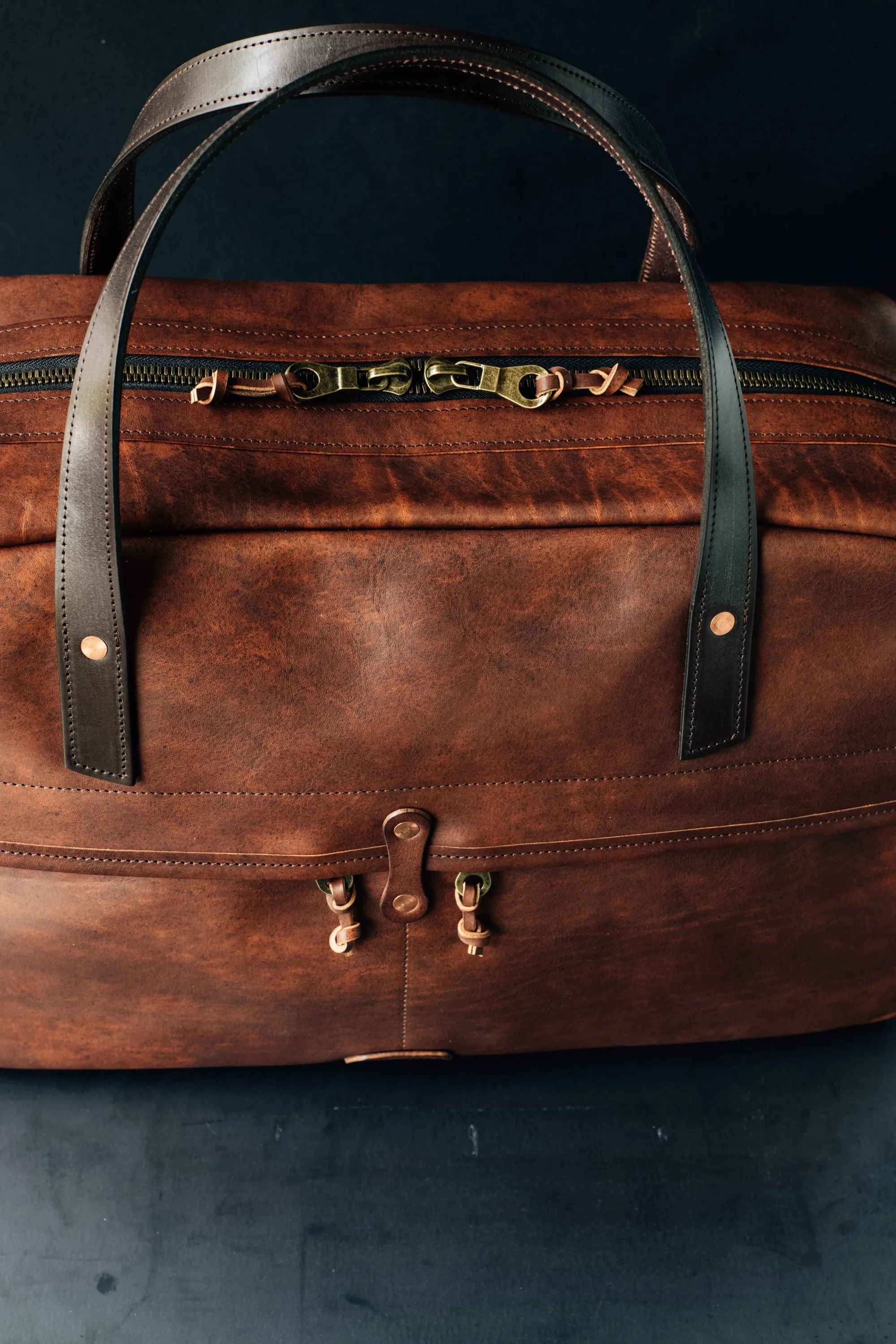 Weekender Duffle - Cognac Nemesis Leather - Christmas Delivery