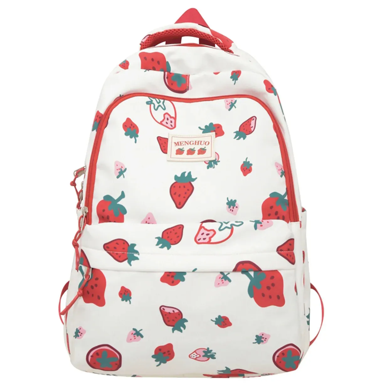 Wenkouban-Female Cute Cartoon Printing Waterproof School Bag Student Nylon Laptop Travel College Backpack Lady Kawaii Girl Book Bag Women