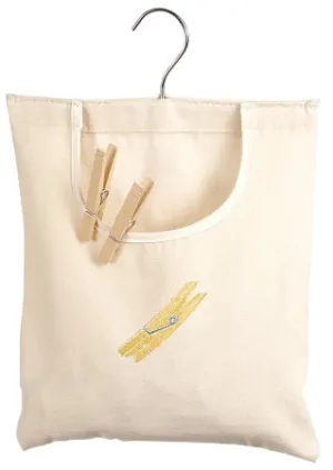 Whitmor Mfg. 6462-789 Natural Canvas Clothespin Bag