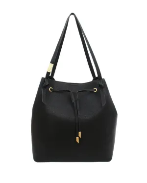 Wildheart Large Drawstring Tote in Black