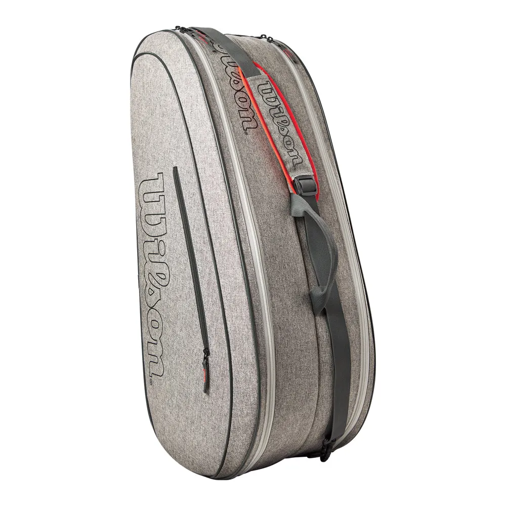 Wilson Team 6 Pack Racket Bag (Heather Grey)