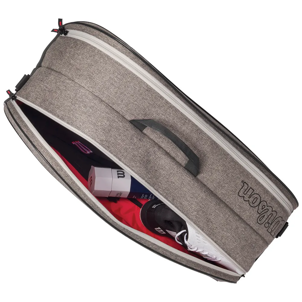Wilson Team 6 Pack Racket Bag (Heather Grey)