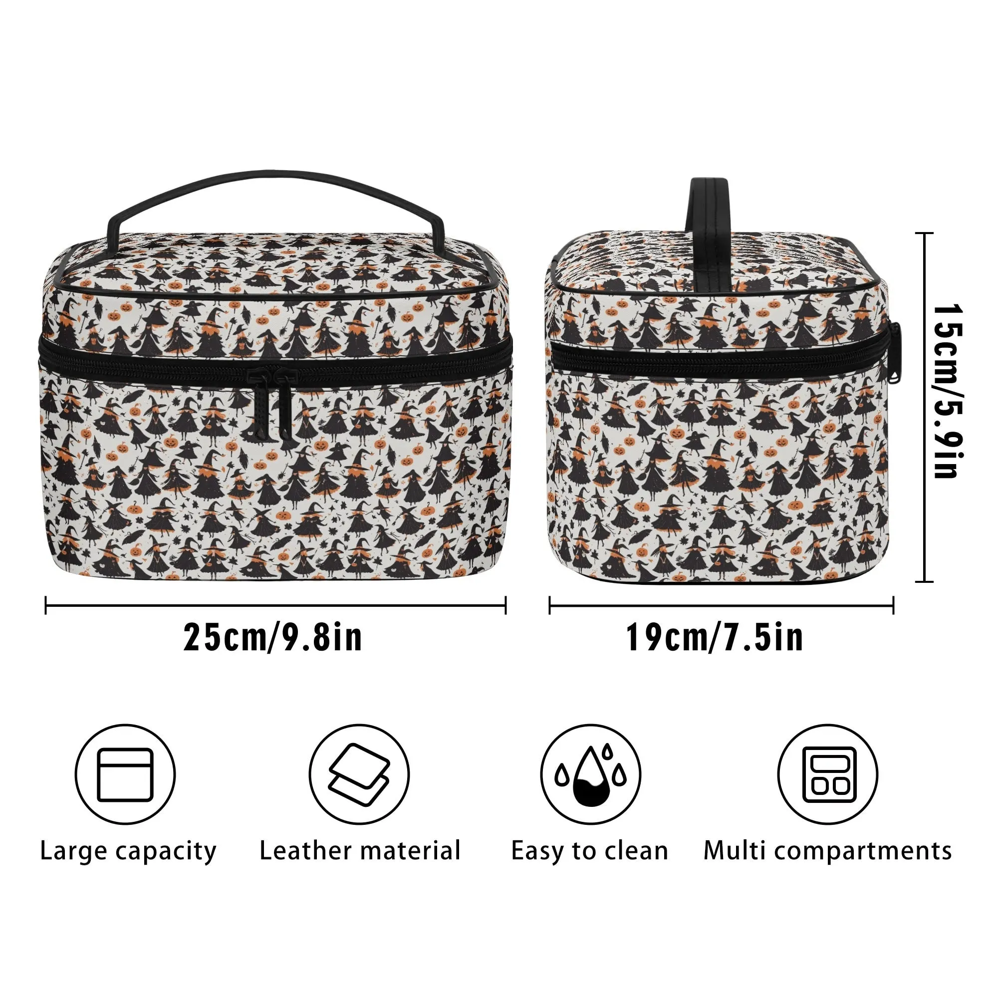 Witches Leather Cosmetic Bag
