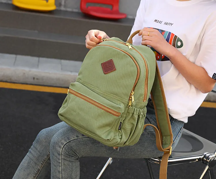 Womens Canvas Rucksack Purse Cute Backpacks For Women